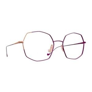 Caroline Abram Geometric Purple And Peach-Pink Optical Frames - NWT